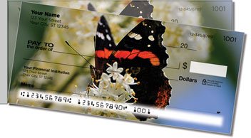 Red Admiral Butterfly Side Tear Checks