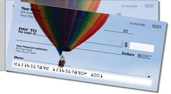 Hot Air Balloon Side Tear Personalized Checks