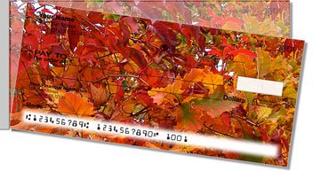Autumn Brilliance Side Tear Personalized Checks