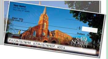 St Norbert Campus Side Tear Personalized Checks