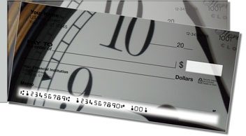 Classic Clock Side Tear Personalized Checks