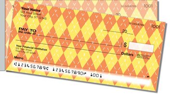 Argyle Side Tear Personalized Checks