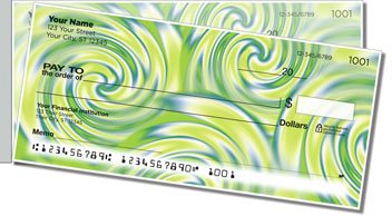 Psychedelic Swirl Side Tear Checks
