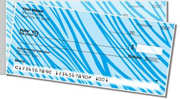 Colorful Animal Print Side Tear Personalized Checks