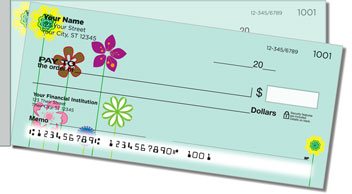 Flower Child Side Tear Personalized Checks