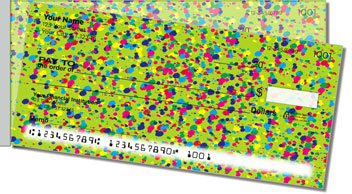 Paint Splatter Side Tear Personalized Checks