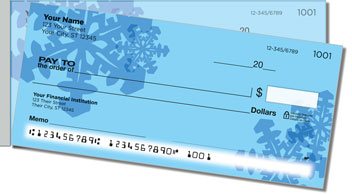 Snowflake Side Tear Personalized Checks