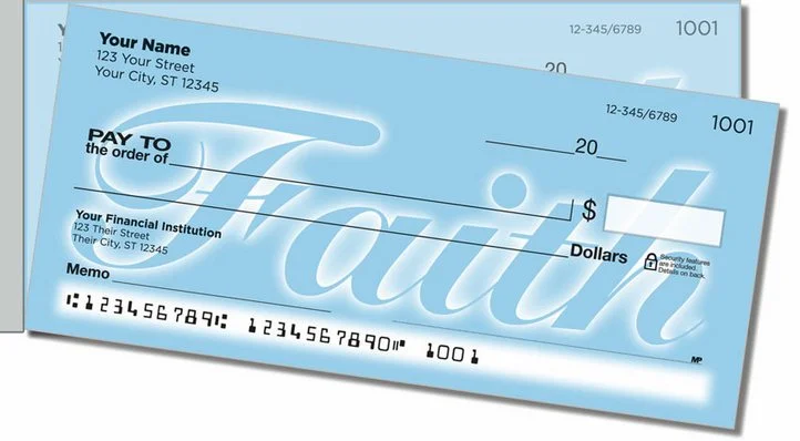 Encouraging Words Side Tear Personal Checks