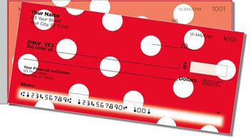 Polka Dot Side Tear Personalized Checks