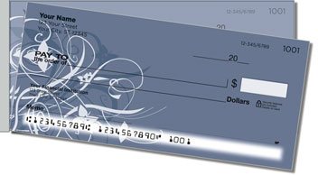 Floral Explosion Side Tear Personalized Checks