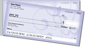 Violet Vine Side Tear Personalized Checks