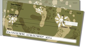 Peace and Love Side Tear Personalized Checks