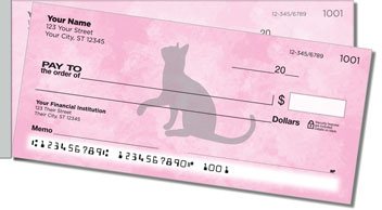 Cat Silhouette Side Tear Checks