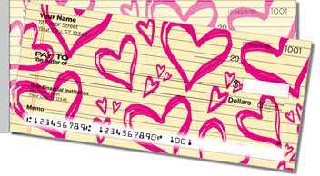 Cute Doodle Side Tear Personalized Checks