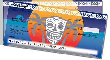 Tribal Mask Side Tear Checks