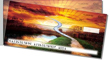 Winding Road Side Tear Personalized Checks