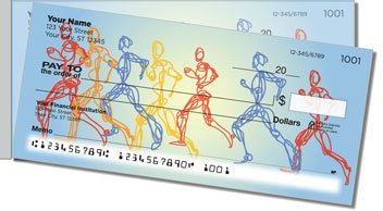 Joy of Running Side Tear Personalized Checks