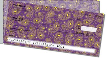 Paisley Pattern Side Tear Personalized Checks