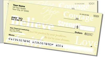 Words of Hope Side Tear Personalized Checks