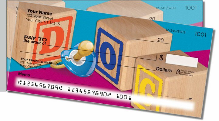 Baby Block Side Tear Personal Checks