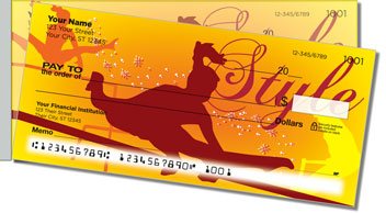 Gymnastics Side Tear Personalized Checks