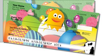 Easter Egg Side Tear Personalized Checks