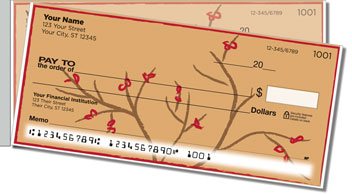 Tree Branch Side Tear Personalized Checks