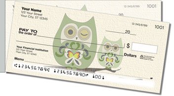 Country Owl Side Tear Personalized Checks