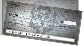 Skull Side Tear Personalized Checks