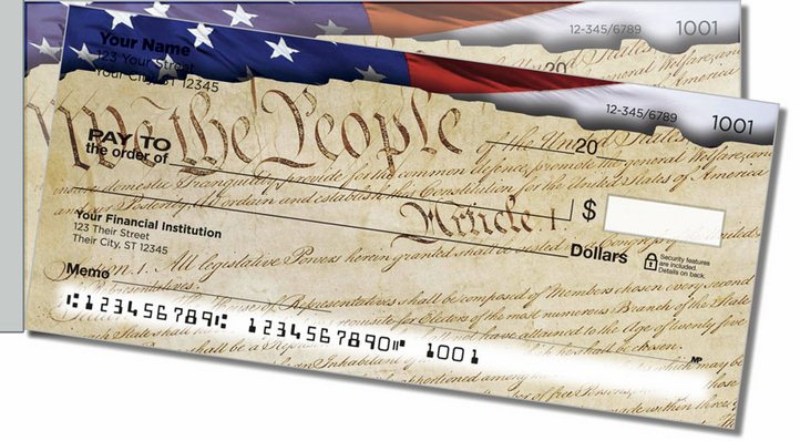 Words of Freedom Side Tear Personal Checks