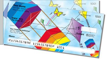 Colorful Kite Side Tear Personalized Checks