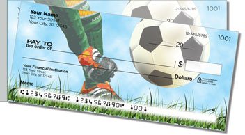 Soccer Side Tear Personalized Checks