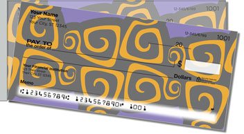Abstract Art Side Tear Personalized Checks