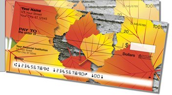 Leaf Collection Side Tear Personalized Checks