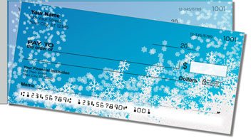Holiday Snowflake Side Tear Personalized Checks
