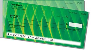 Colored Fiber Side Tear Personalized Checks