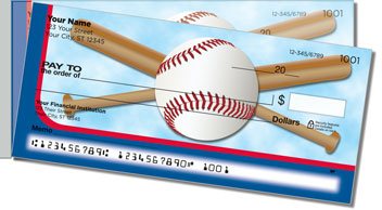 Red and Blue Baseball Fan Side Tear Checks