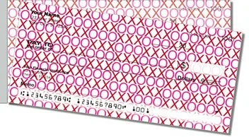 Hugs and Kisses Side Tear Personalized Checks