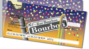Mardi Gras Side Tear Personalized Checks