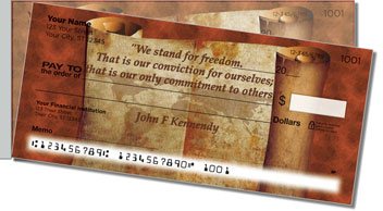 Patriotic Quote Side Tear Checks