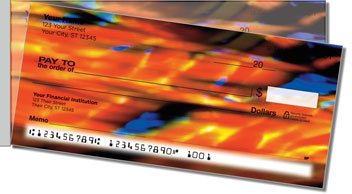 Glass Art Side Tear Personalized Checks