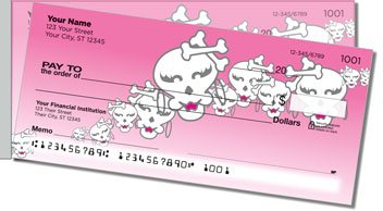 Girly Skull Side Tear Checks