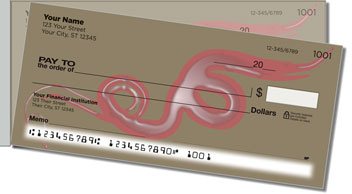 Wet Paint Swirl Side Tear Personalized Checks