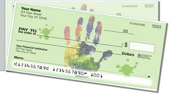 Hand and Footprint Side Tear Personalized Checks