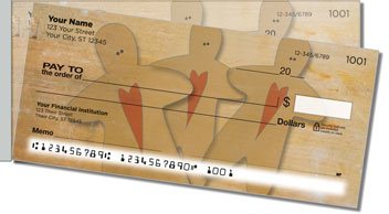 Country Christmas Side Tear Personalized Checks