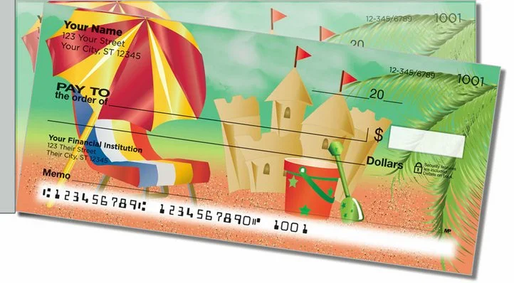 Sand Castle Side Tear Personal Checks
