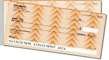 Pixel Pattern Side Tear Personalized Checks