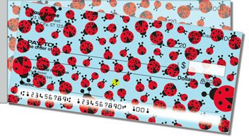 Insect Illustration Side Tear Personalized Checks