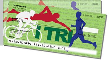 Triathlon Side Tear Personalized Checks