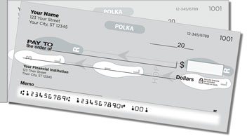 Dance Step Side Tear Personalized Checks